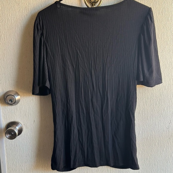 Black lace-up top - XL - Picture 2 of 5